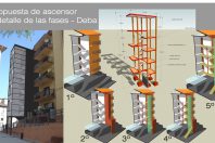 Ascensores propuesta edificio viviendas en Deba