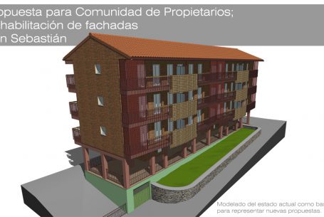 Propuesta para rehabilitación de fachada en grupo de viviendas