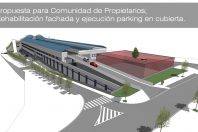 Propuesta para rehabilitación de fachadas en un pabellón de Irún