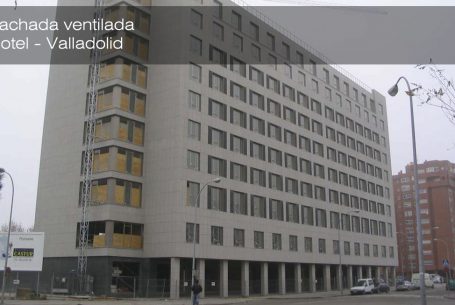 Fachada ventilada en granito Hotel NH Valladolid