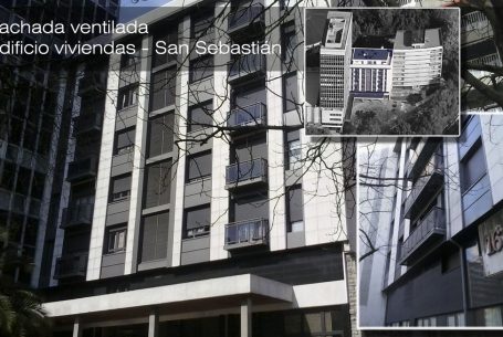 Fachada ventilada y subestructura vivienda en San Sebastián